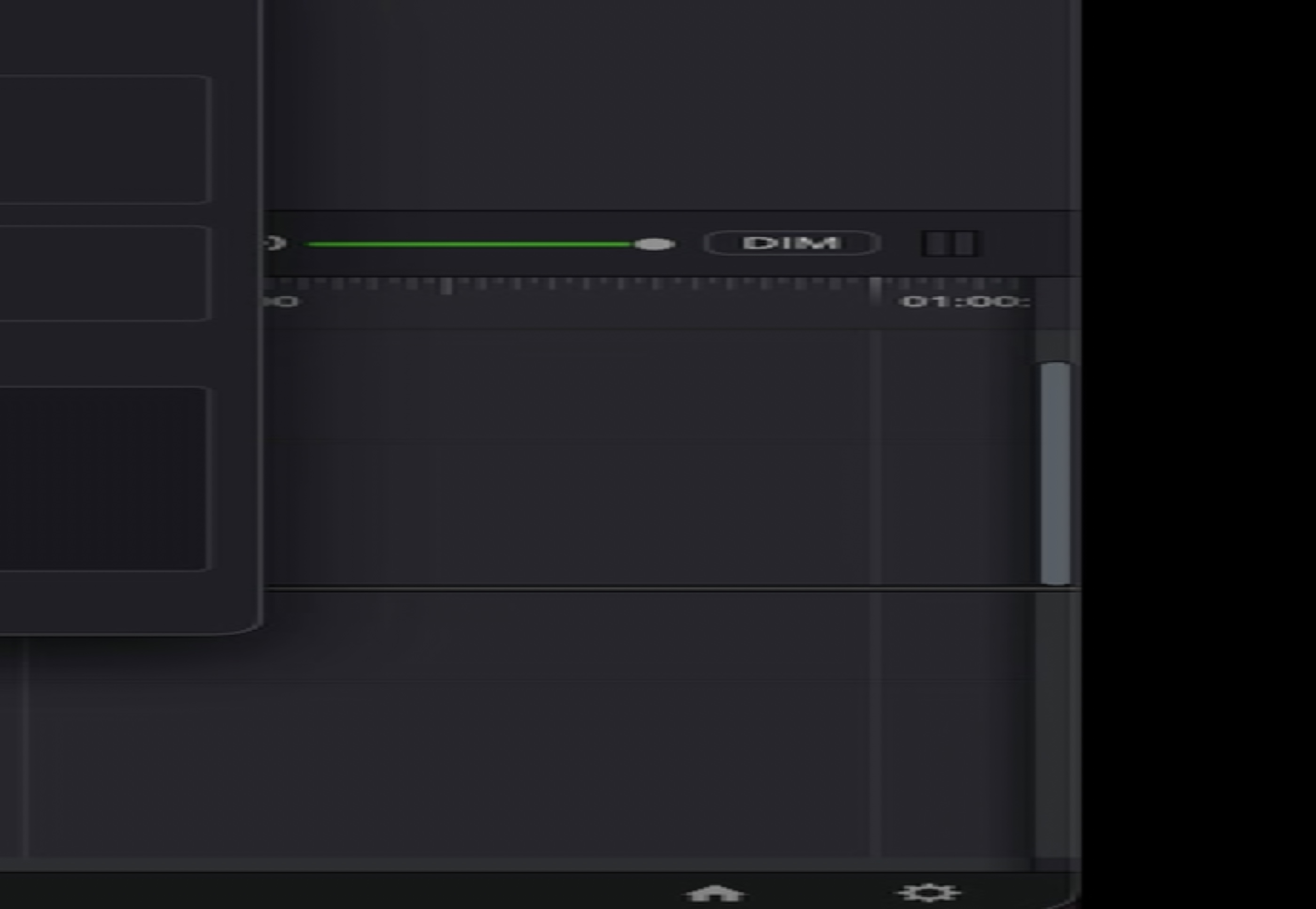 The Divecut panel inside DaVinci Resolve, showing placement options and two checkboxes: apply viewed LUTs as color groups never baked, and keep in and out ranges.